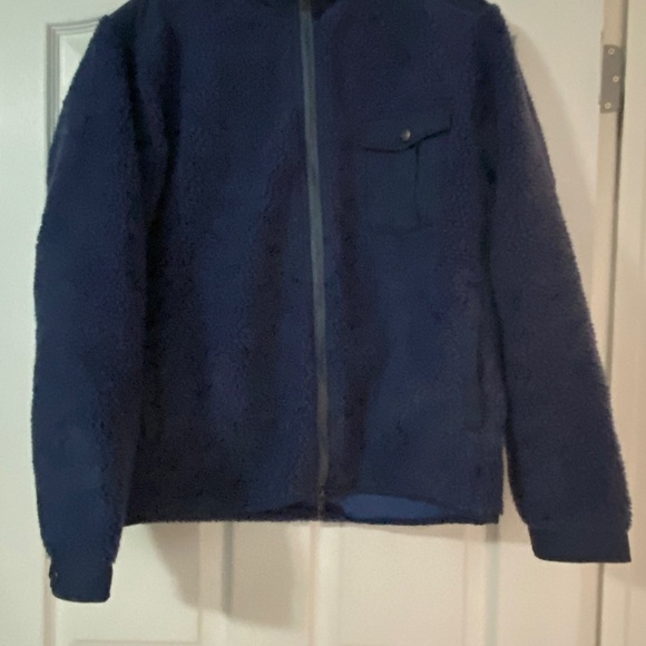 MENS PETER MILLAR CROWN AUTUMN PILE FLEECE FULL ZIP Jacket LARGE STARDUST - Picture 2 of 6